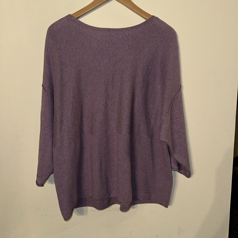 COTTON CASHMERE Womens Oversized Sweater Top Size XS - Picture 6 of 7